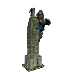 Gif animé King Kong avion